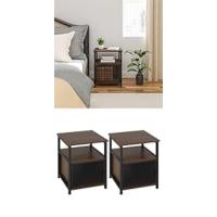 Mesita de Noche, Mesa de Centro Patas de Madera Maciza, Mesa Redonda con Cajón, Mesita Auxiliar de Dormitorio y Salon, Mesilla Blanca, φ38x45,5 cm - details 11