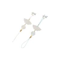 Colgante de teléfono de estilo chino, trébol de cuatro hojas, cadena Retro para teléfono móvil, cordón con cuentas, correa para teléfono móvil, decoración para teléfono - details 8