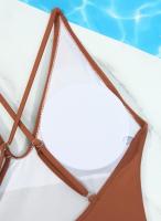 Traje de Baño de Una Pieza Blanco Ajuste de Cuerpo, Dacron, Estilo de Verano/Primavera 24, No Retirable - details 30