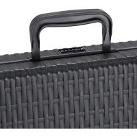 Mesa Plegable Plástico Efecto Ratán 180x75x73cm Multifuncional Portátil con Asas Intemperie - details 6