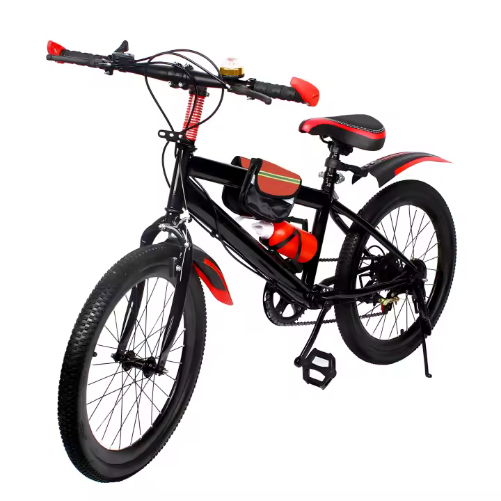 Bicicleta de Montaña de Acero Inoxidable con 7 Velocidades Ajuste de Altura Kettle+Soporte - 1