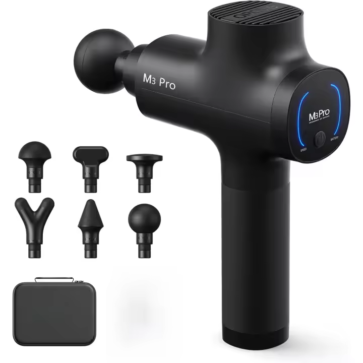Pistola de Masaje Profesional Pantalla LED, 5 Velocidades, Masaje Muscular para Cuello, Espalda, Piernas Equipo de Fitness Portátil - 1