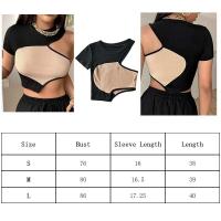 Camisola Retro Marrón Top Corto Hueco de Estilo Cyber Y2K Corset Gótico de Hada Sexy - details 0