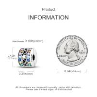 Abalorios de plata 100% auténtica con huellas de pata, joyería fina de cumpleaños para mujer, pulsera de 3mm, regalo con piedra de circón principal - details 44
