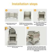 Estufa de Camping Plegable de Acero Inoxidable Mini Portátil para Exteriores - details 5