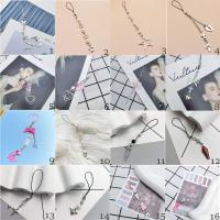 Cadena con cuentas Kawaii para chica, cordón para teléfono, dijes para bolso, cadena rosa para chica, colgante para teléfono, dijes de estrella para teléfono, correa para teléfono móvil - details 0