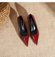 Zapatos de tacón de aguja puntiagudos de charol versátiles clásicos - details 41