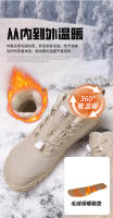 Zapatos de algodón cálidos de terciopelo impermeables antideslizantes zapatos de cinco dedos descalzos de suela gruesa para mujer - details 9