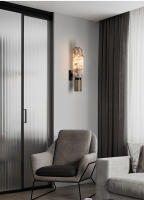 Lámpara de pared de mármol Natural de lujo para decoración del hogar, candelabro de 15,7 "para mesita de noche, sala de estar, dormitorio, pasillo, accesorios de iluminación, E27 - details 9