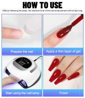 Secador potente de 320W y 72LED con pantalla táctil grande, lámpara de secado profesional para todo tipo de esmaltes de uñas de Gel - details 8