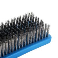 Herramienta de limpieza, cepillo de alambre con mango de silicona, no se desprende, cepillo de acero profesional, cocina de Metal - details 12