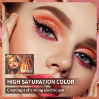 Paleta de sombras de ojos Bsimone24 Color Paleta de sombras de ojos mate nacaradas y lentejuelas con varias texturas fáciles de transportar - details 0