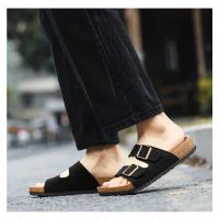 Zapatos De Hombre Cómodos De Cuero Para Playa Sandalias De Verano Moda 2024 Zapatos De Moda Para Hombres Sandalias De Madera Antideslizantes Tallas Reales - details 14