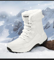 Botas de nieve, zapatos de algodón cálidos, engrosados de terciopelo para mujer, impermeables y antideslizantes - details 11