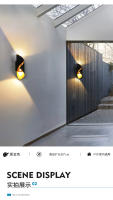 Lámpara de pared para exteriores de 12W, lámpara de pared moderna con iluminación superior e inferior, adecuada para dormitorio, pasillo, baño y patio - details 1