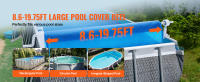 SucceBuy Carrete de cubierta para piscina, juego de carrete de cubierta solar de aluminio de 20 pies para piscinas sobre el suelo - details 4