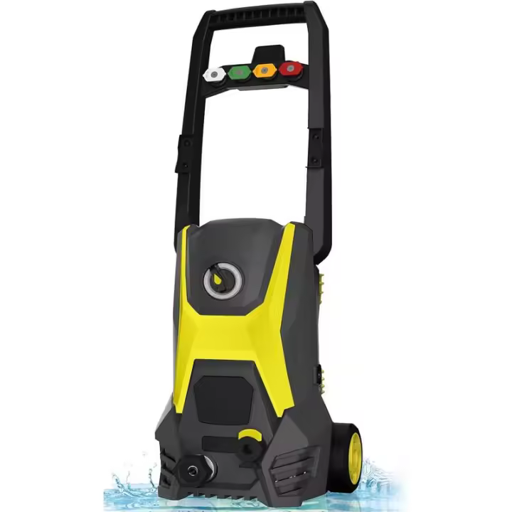 DECOKTOOL Lavadora eléctrica, 4800PSI Max 3.0 GPM de potencia con manguera de 20 pies, cable de 35 pies, 4 boquillas Cañón de espuma Lavadora de alta presión para - 1