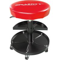 Taburete de Neumático Rojo con Almacenamiento 390-520mm 2 Estantes Muebles y Organización - details 0