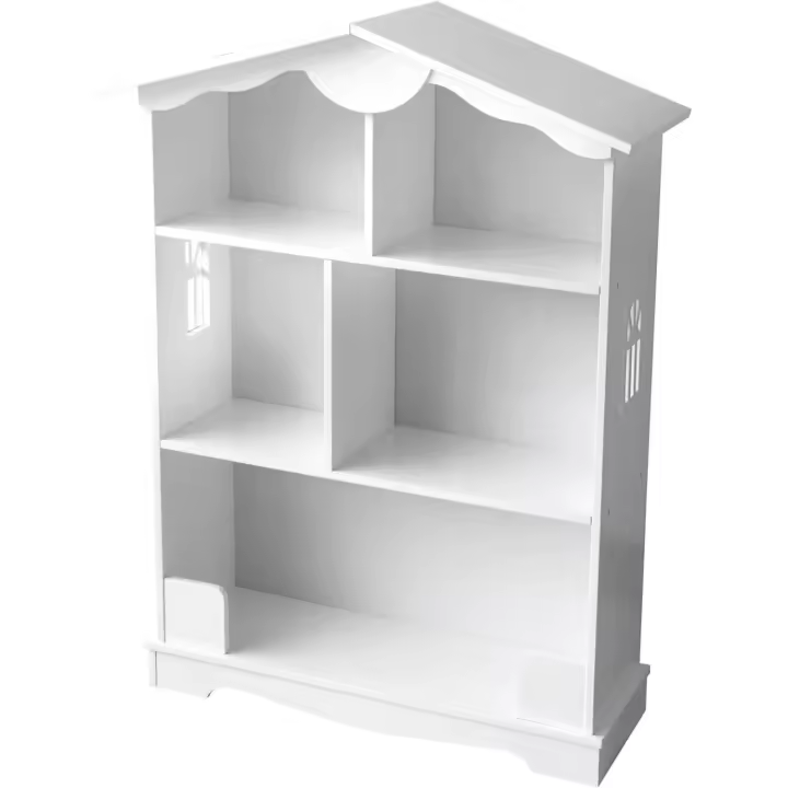 Casa Blanca, Tres Estantes, Altura 101cm, Librero para Dormitorio - 1