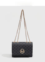 Bolso Cuadrado Pequeño Floral Vintage Bolso Negro de Moda para Mujeres con Cadena Cruzada - details 0