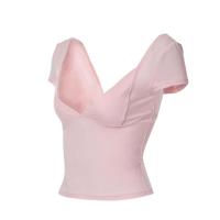 Ropa de verano ajustada Y2k Fairy Grunge 2000s para mujer, camisetas de manga corta con cuello en V, ropa de calle - details 3
