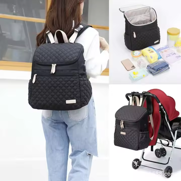 La mochila, impermeable con cambiador se convierte en bolso y Cr del cochecito de la mochila del pañal del totalizador - 1