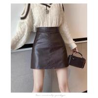 Falda midi popular de cuero negro y falda ajustada hasta la cintura - details 36