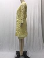 2025 nuevo vestido cárdigan de encaje de color para mujer con dos abrigos - details 10