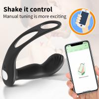 Vibrador de Prostatea para Hombres Enchufe de Glúteo con Estimulación de Tres Puntos Control APP - details 3
