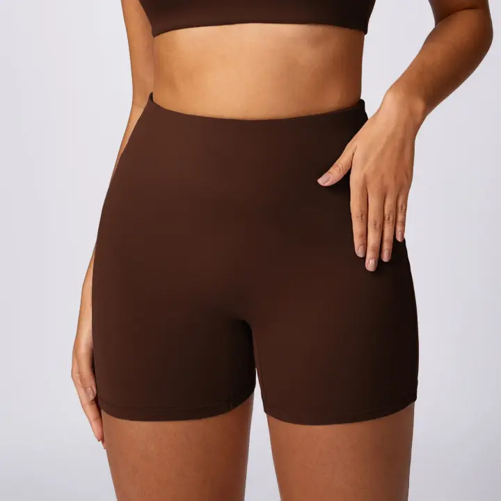 Shorts de Yoga de Cintura Alta para Mujer en Verano Leggings Deportivos Elásticos - 1