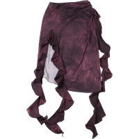BUNO-Conjunto de 2 piezas de verano con diseño de gato extraño para mujer, Top con corsé de una sola botonadura + faldas de malla con borlas irregulares, ropa para discoteca de medianoche a juego para vacaciones - details 9