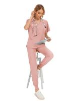 Uniforme médico ajustado para mujer, conjuntos de batas, accesorios de enfermería, batas de cirugía hospitalaria, clínica Dental, salón de belleza, ropa de trabajo - details 28