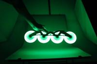 2 Piece Led Bright PU Inline Speed skate Flash rollers Rodas 100mm 110mm Scooter Roller Ruedas inline Skating wheels - details 2