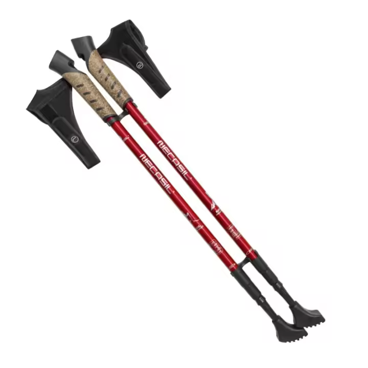 Bastones nórdicos para caminar, bastón telescópico de aleación de aluminio 7075, para Senderismo, 2 piezas - 1