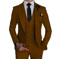 Conjunto de Traje de Boda Elegante para Hombres 2025 Ajuste Delgado, Un Frenzo, 3 Piezas - details 0