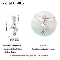 Nuevos Dijes de Plata de Ley 925 Diseño de Abrazo de Amor Zirconia Joyería de Mujer DIY Pulseras - details 54