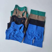 Conjunto de Yoga sin Costuras de Alta Cintura Sexy Sports Bra Pantalones de Gimnasio - details 4