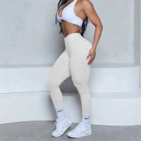 Leggings con espalda en V para mujer, leggings deportivos sin costuras para mujer, pantalones de yoga sólidos elásticos de cintura alta para fitness y jogging - details 12
