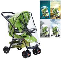 Paraguas impermeable transparente para bebé, accesorios para cochecito, cubierta de lluvia para Buggy, protector de viento Universal - details 2