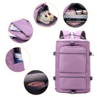 Mochila De Viaje Para Mujer IKE MARTI Gran Capacidad Deportiva Yoga Fin De Semana Con Múltiples Bolsillos Cierre De Cremallera - details 2