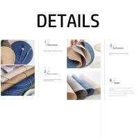 Posavasos de estilo nórdico con aislamiento térmico, Mantel Individual de 4,33x4,33 pulgadas, 14,17x14,17 pulgadas, 7,09x7,09 pulgadas, antideslizante - details 6