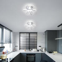Lámpara de Techo LED Goeco Moderna Luz de Techo Floral de 22W Iluminación Interior Nórdica - details 8