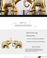 Un par de decoración de elefante para sala de estar, TV, entrada, vitrina de vino, accesorios para el hogar europeos - details 6