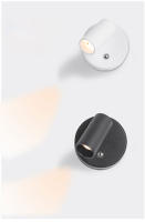 Luz LED inalámbrica con Base magnética, lámpara de mesita de noche regulable con Interruptor táctil, recargable por USB, color blanco y negro - details 8