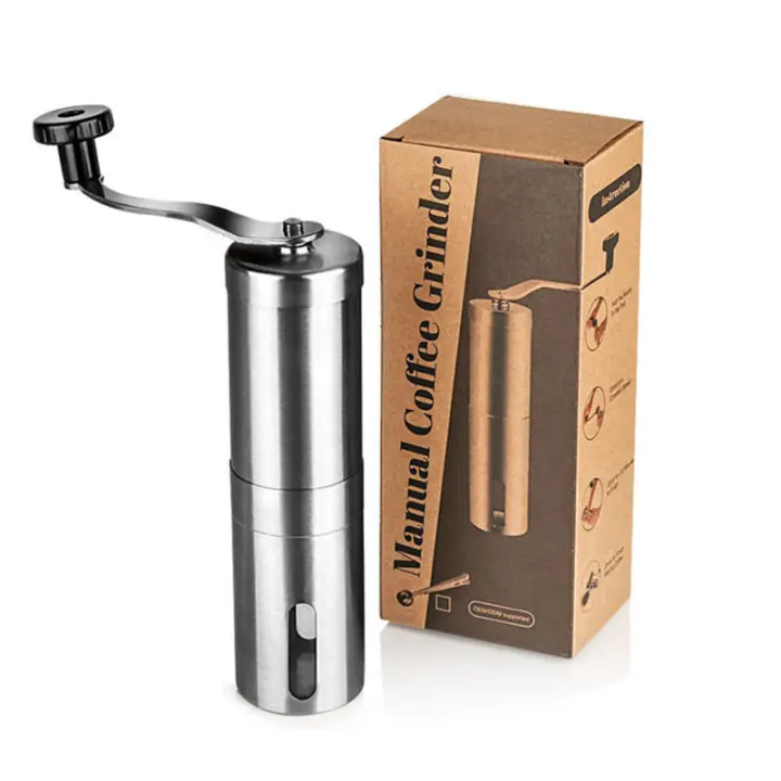 manual de café en acero inoxidable, preciso, de ajuste continuo, empaquetado reciclable - 1
