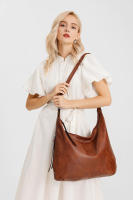 Bolso de hombro de piel sintética para mujer, conjunto de tres piezas, suave - details 16
