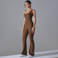 2025 Nueva Belleza ck Ropa de Entrenamiento Deportivo de Elevación de Melacotton de Una Pieza Pantalones Acampanados Yoga - details 4