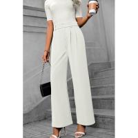 Pantalones de oficina de moda para mujer de cintura alta y pierna ancha 2025 en algodón original. - details 26