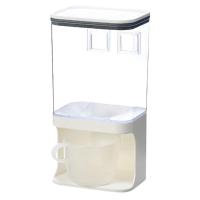 Dispensador de alimentos secos montado en la pared, contenedor de almacenamiento de cereales, contenedores de almacenamiento de cocina de arroz C - details 0