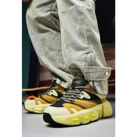 Moda zapatos de los hombres de cuero grueso forro caliente tendencia zapatos casuales de moda cien marea zapatos coloridos deportes zapatos de los hombres - details 3